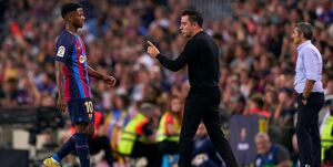 ستاره بارسلونا از ژاوی عصبانی شد+تصاویر