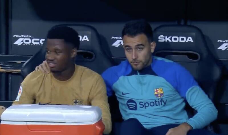 ستاره بارسلونا از ژاوی عصبانی شد +عکس