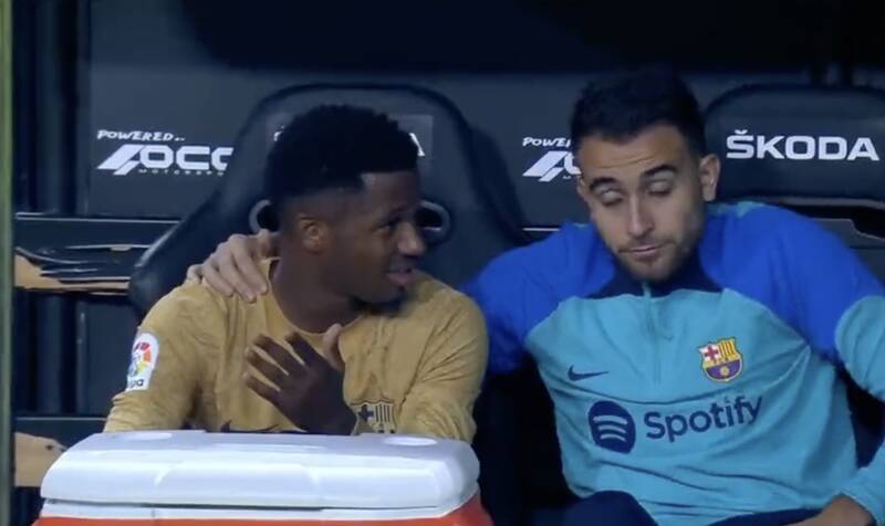 ستاره بارسلونا از ژاوی عصبانی شد +عکس