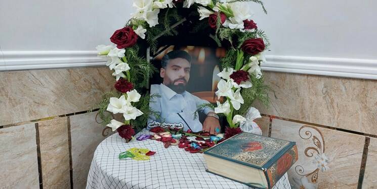 شهیدی که در آتش فتنه تروریستها خاکستر شد +فیلم و عکس