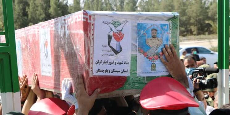 شهیدی که در آتش فتنه تروریستها خاکستر شد +فیلم و عکس