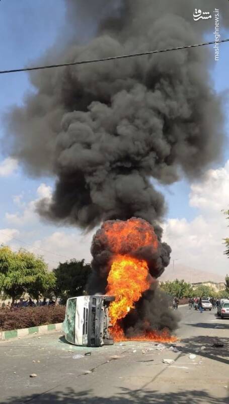 تصاویری از ناآرامی های امروز کرج!