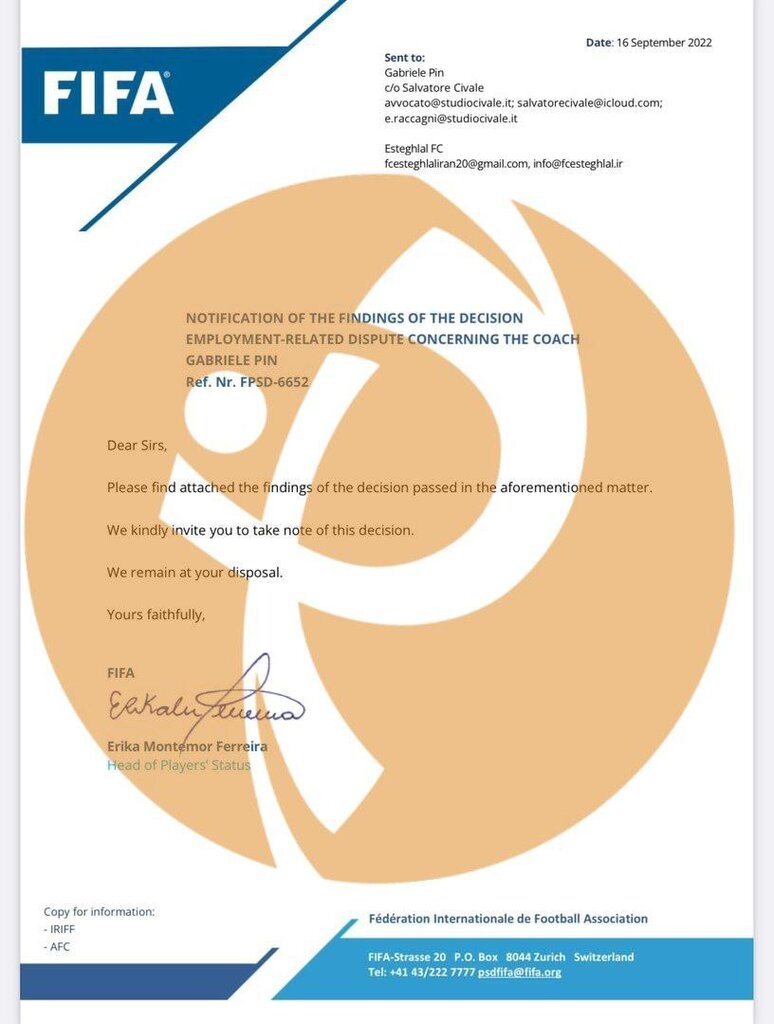 حکم میلیاردی جدید علیه استقلال