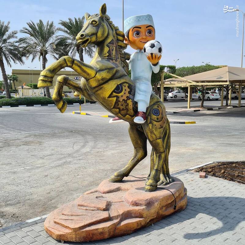 عکس/ نصب المانهای شهری جدید در قطر