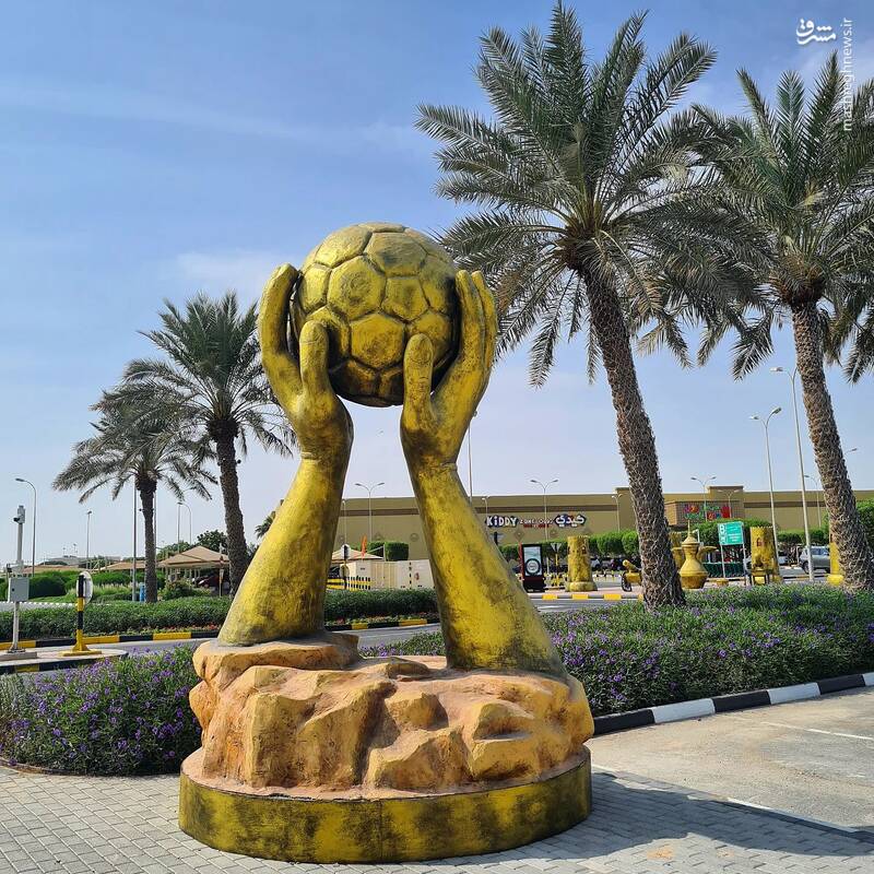 عکس/ نصب المانهای شهری جدید در قطر