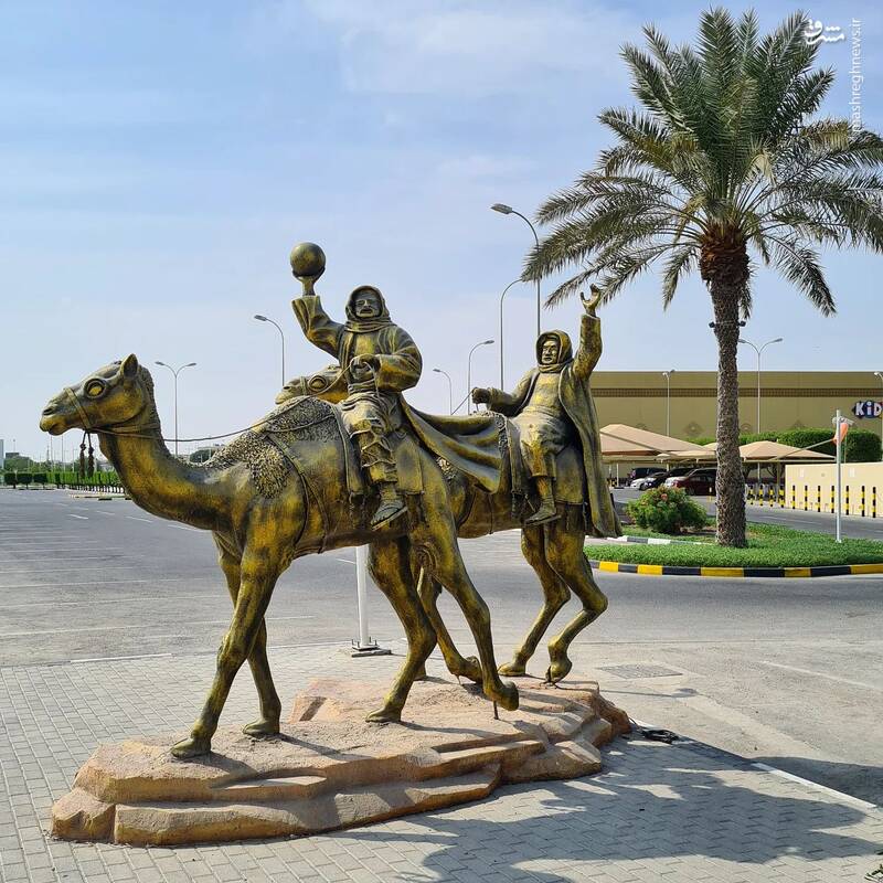 عکس/ نصب المانهای شهری جدید در قطر