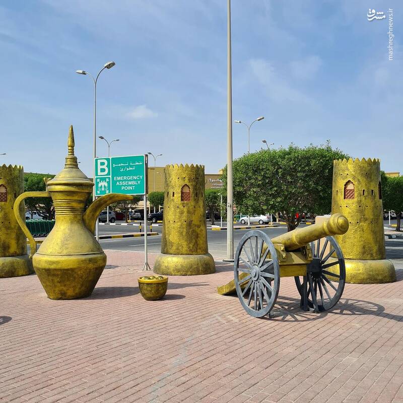 عکس/ نصب المانهای شهری جدید در قطر