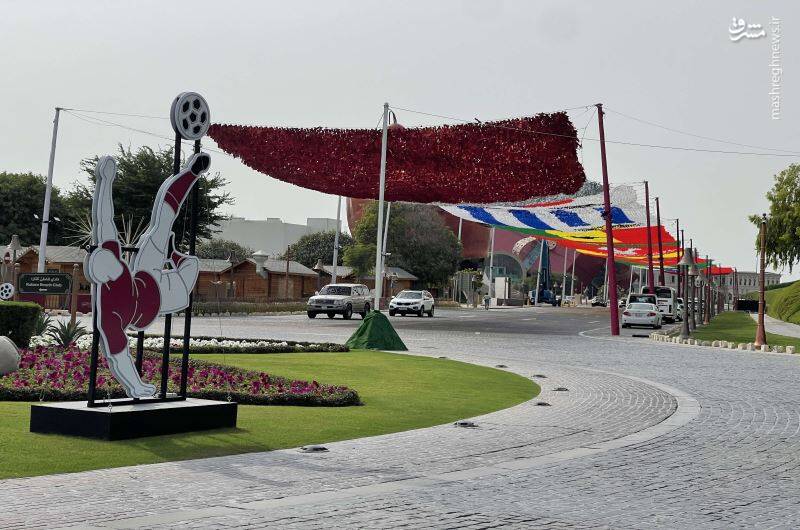 عکس/ نصب المانهای شهری جدید در قطر