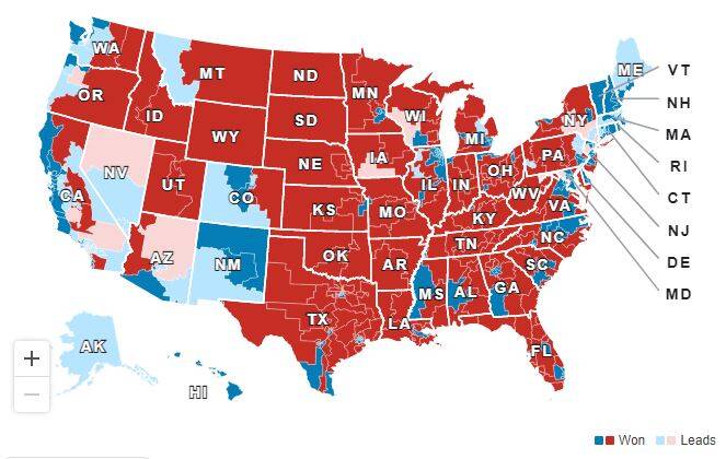 اعلام پیروزی زودهنگام جمهوریخواهان در انتخابات مجلس نمایندگان آمریکا