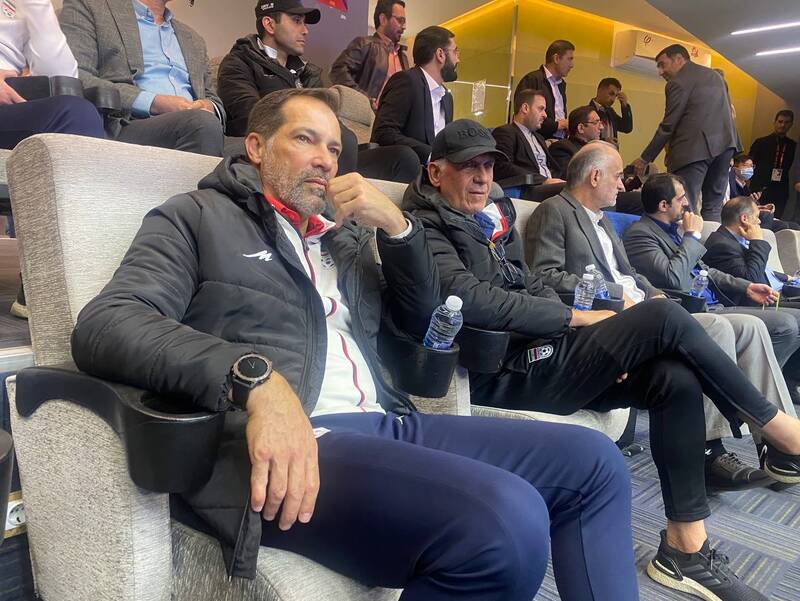 حضور کیروش در بازی بسکتبال ایران و چین +عکس