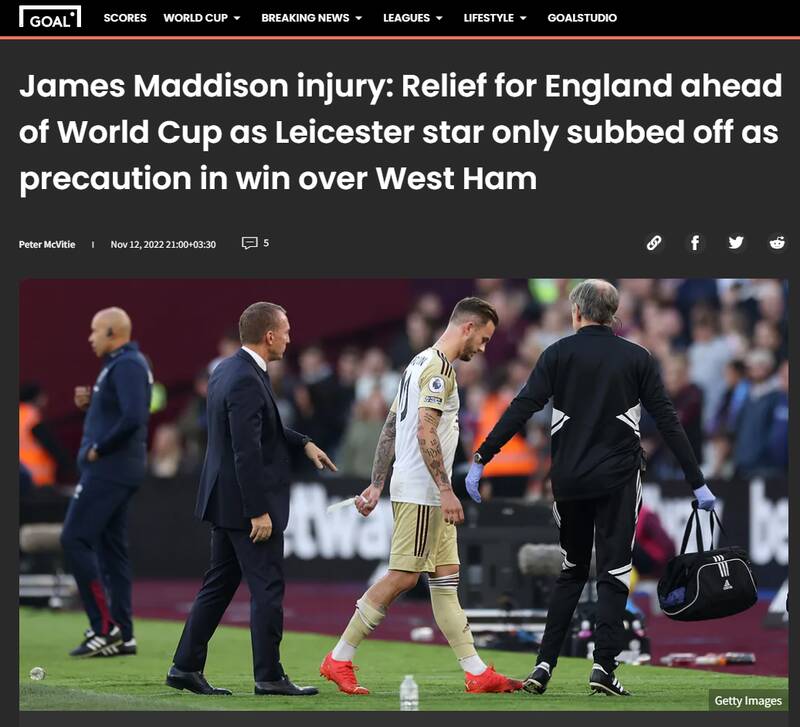 واکنش سرمربی لستر به مصدومیت ستاره انگلیس/ گل: خیالمان راحت شد! +عکس