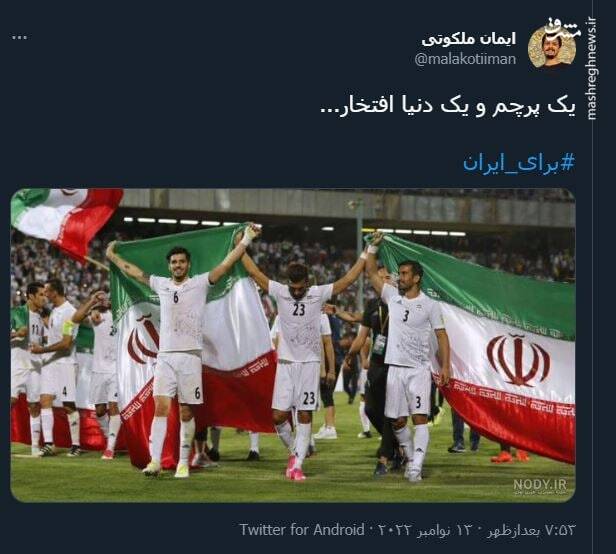 استقبال کاربران از تیم ملی با هشتگ «برای ایران»+ تصاویر