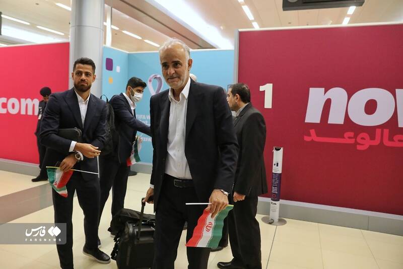 گزارش تصویری از لحظه ورود تیمملی به قطر و استقبال جالب قطریها