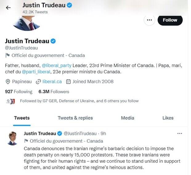 تنفس مصنوعی ترودو به اغتشاشات ایران با حمایت از یک خبر دروغ!