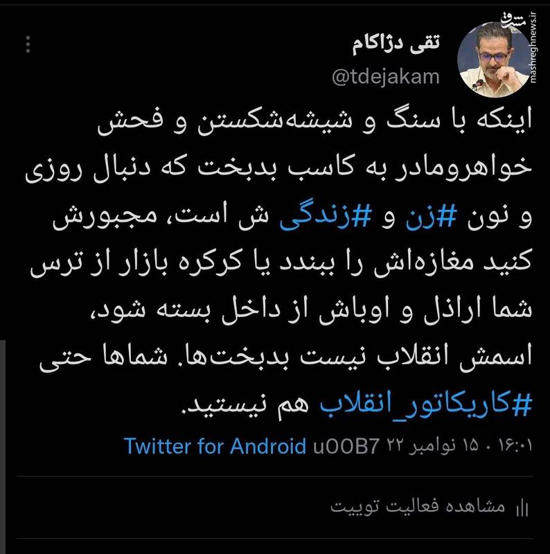 شماها حتی کاریکاتور انقلاب هم نیستید