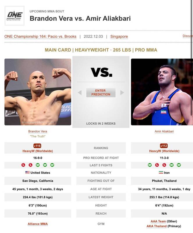 تقابل علی اکبری با حریف فیلیپینی در MMA/ شانس بالای مبارز ایرانی برای پیروزی 3