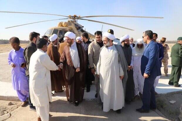 هیئت اعزامی رهبر انقلاب وارد شهرستان دلگان شد +عکس