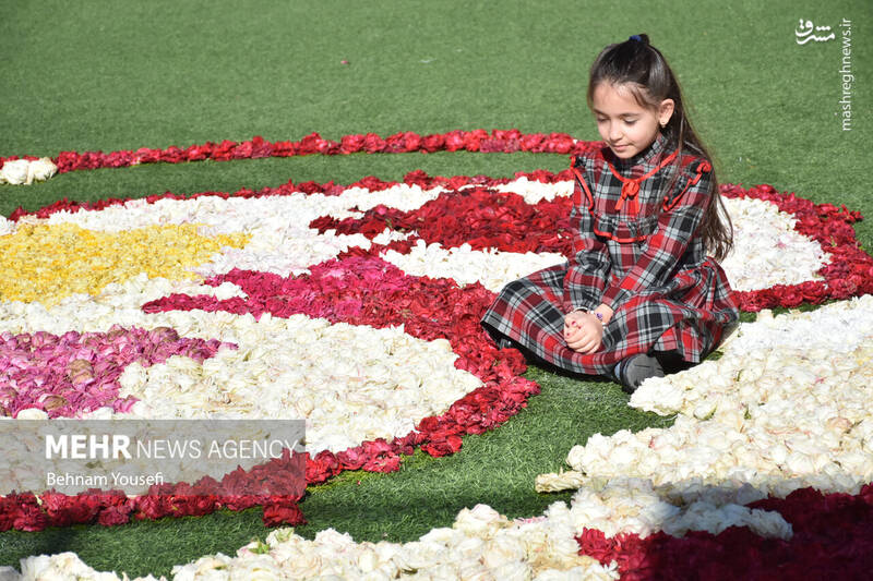 عکس/ بزرگترین فرش سرگل خاورمیانه