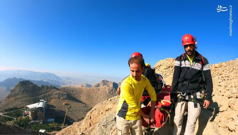 سقوط مرگبار ۲ مرد و یک زن از کوه صفه اصفهان +عکس