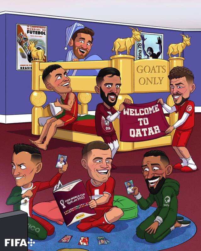 واکنش بامزه فیفا به آغاز جام جهانی/ از هماتاقی مسی و رونالدو تا بازی پلیاستیشن رقبای ایران +عکس