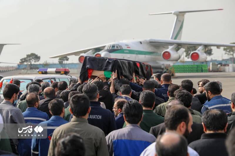 مراسم استقبال از پیکر سردار شهید داوود جعفری +عکس