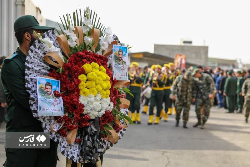 مراسم استقبال از پیکر سردار شهید داوود جعفری +عکس