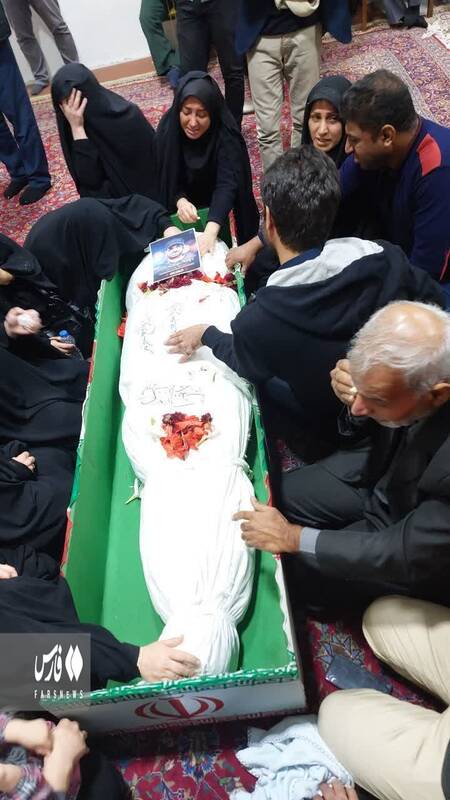 مراسم استقبال از پیکر سردار شهید داوود جعفری +عکس