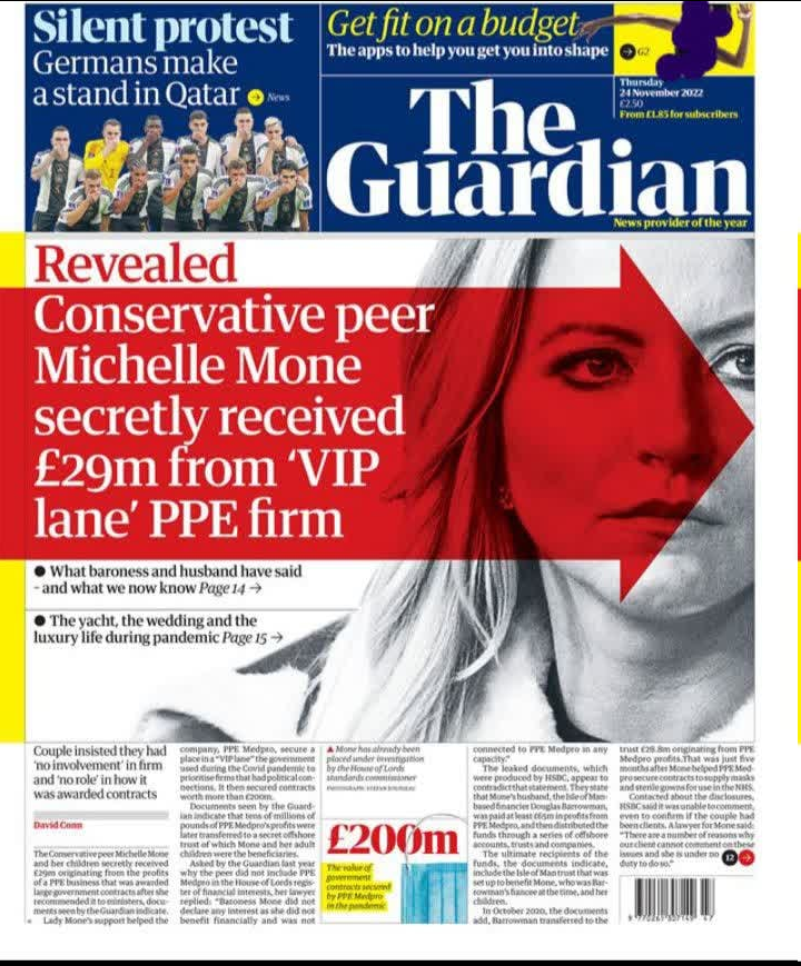 فساد سیستماتیک دولت، حزب حاکم و مجلس لردهای انگلیس