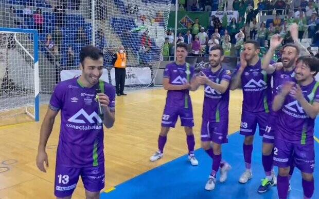 جشن صعود پالما با تشویق ویژه بازیکن تیم ملی ایران در اسپانیا