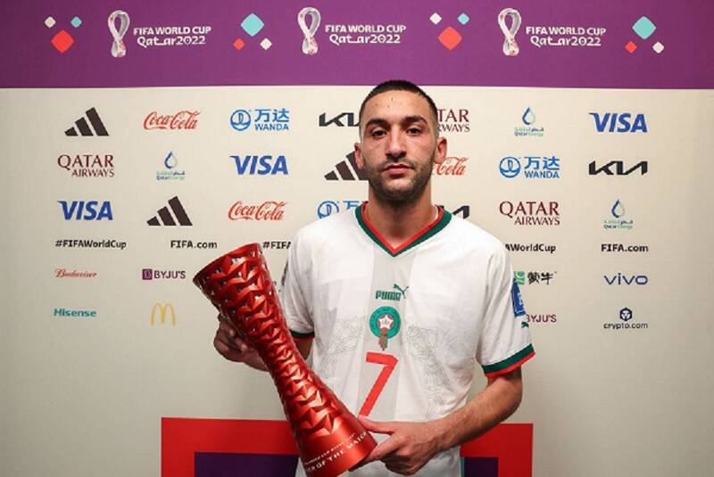 عکس/ بهترین بازیکن دیدار بلژیک و مراکش