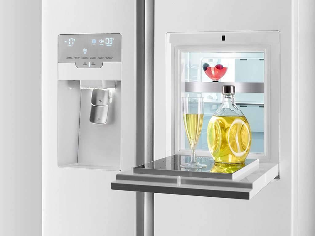 ویژگی های بی نظیر در یخچال ساید بای ساید اسنوا