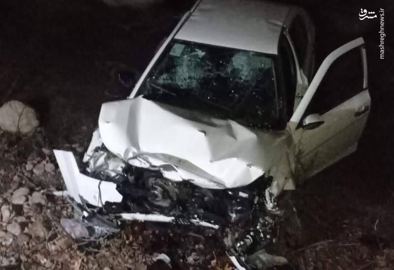 سقوط مرگبار خودروی دنا از روی پل +عکس