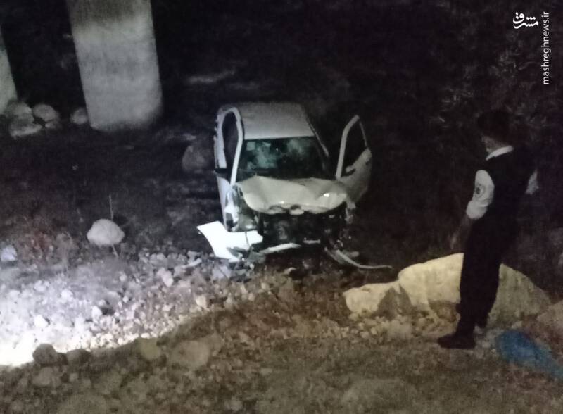 سقوط مرگبار خودروی دنا از روی پل +عکس