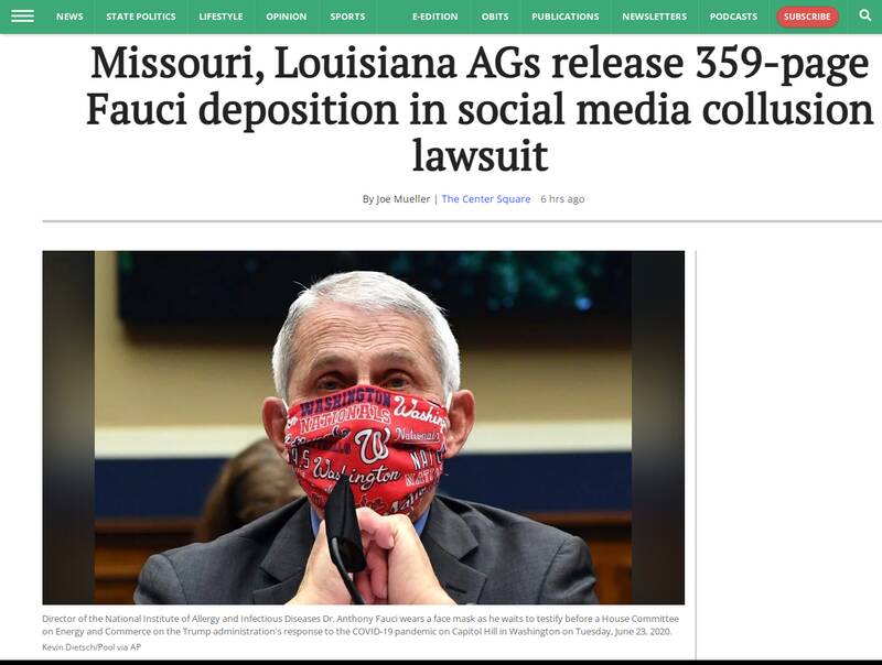 زمام امور دنیا در دوران کووید در دست این «متقلب» بود/ دادستان کل لوئیزیانا «فائوچی» را برکنار کرد