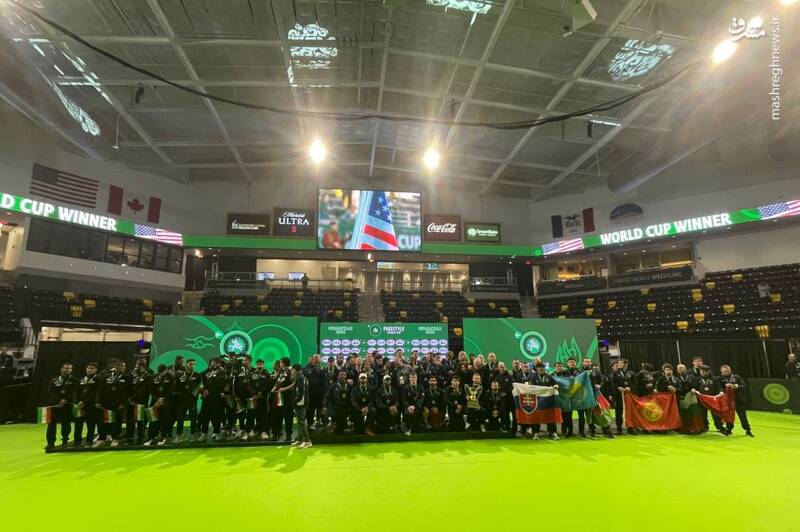 عکس/ تیم ملی کشتی ایران نایب قهرمان شد