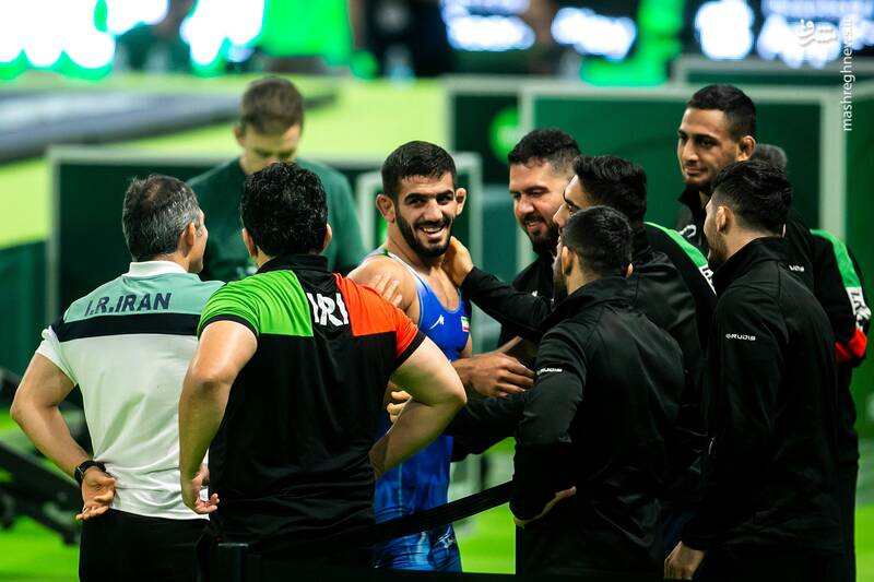 عکس/ تیم ملی کشتی ایران نایب قهرمان شد