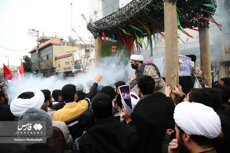 تشییع «شهید مدافع امنیت» در قُم