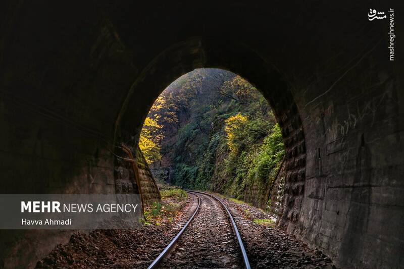 عکس/ مسیر رویایی راه آهن شمال