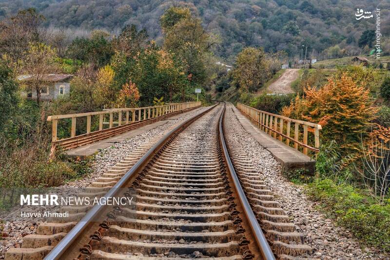 عکس/ مسیر رویایی راه آهن شمال