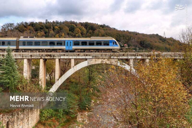 عکس/ مسیر رویایی راه آهن شمال