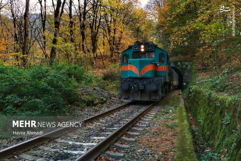 عکس/ مسیر رویایی راه آهن شمال