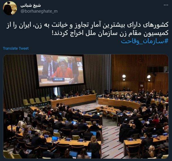 واکنش کاربران به حذف ایران از کمیسیون مقام زن + عکس 10