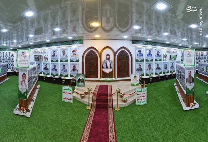 تصویر سردار سلیمانی در نمایشگاه شهدای یمن +عکس