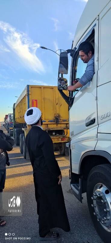 طلبهای که به کامیونداران ضداعتصاب دلگرمی داد+ عکس و فیلم