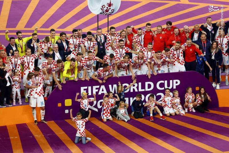 عکس/ جشن پدر و فرزندی بازیکنان کرواسی