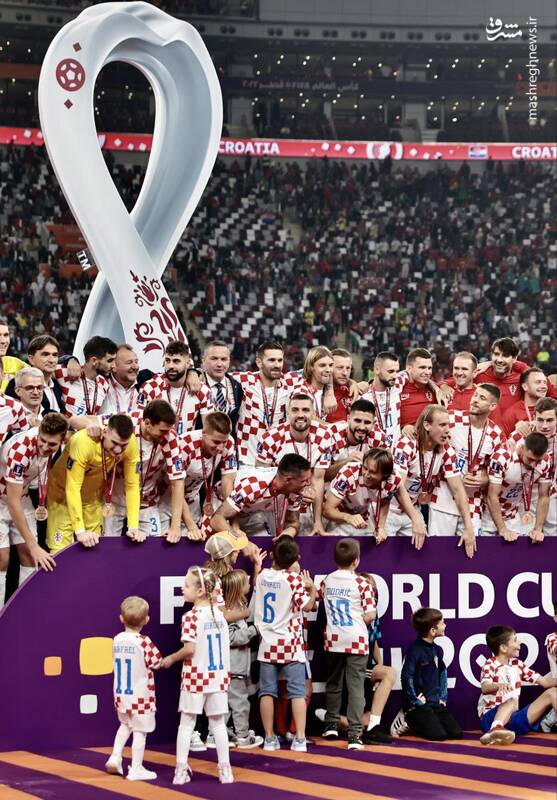 عکس/ جشن پدر و فرزندی بازیکنان کرواسی