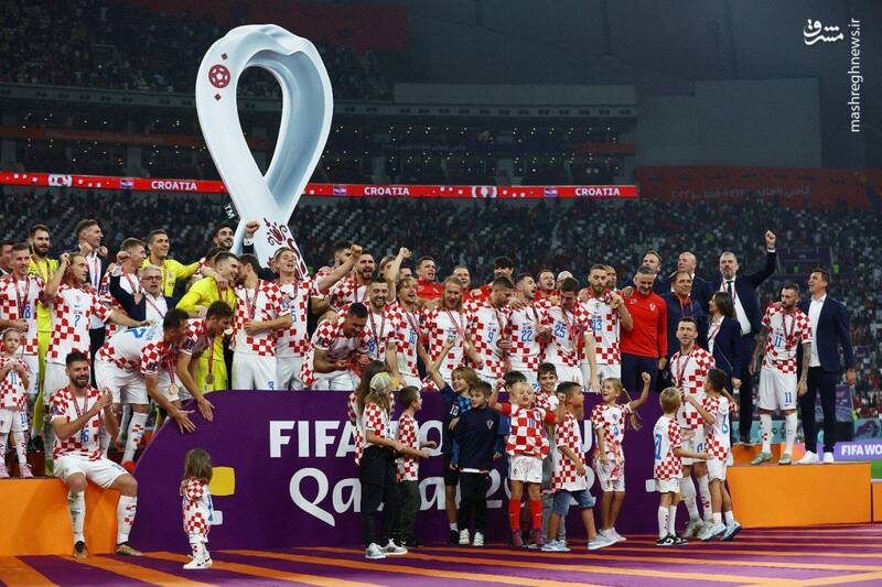 عکس/ جشن پدر و فرزندی بازیکنان کرواسی