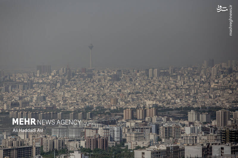 عکس/ تهران غرق در دود