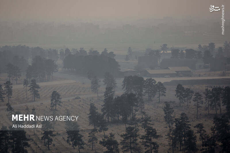 عکس/ تهران غرق در دود
