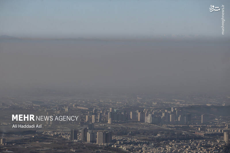 عکس/ تهران غرق در دود